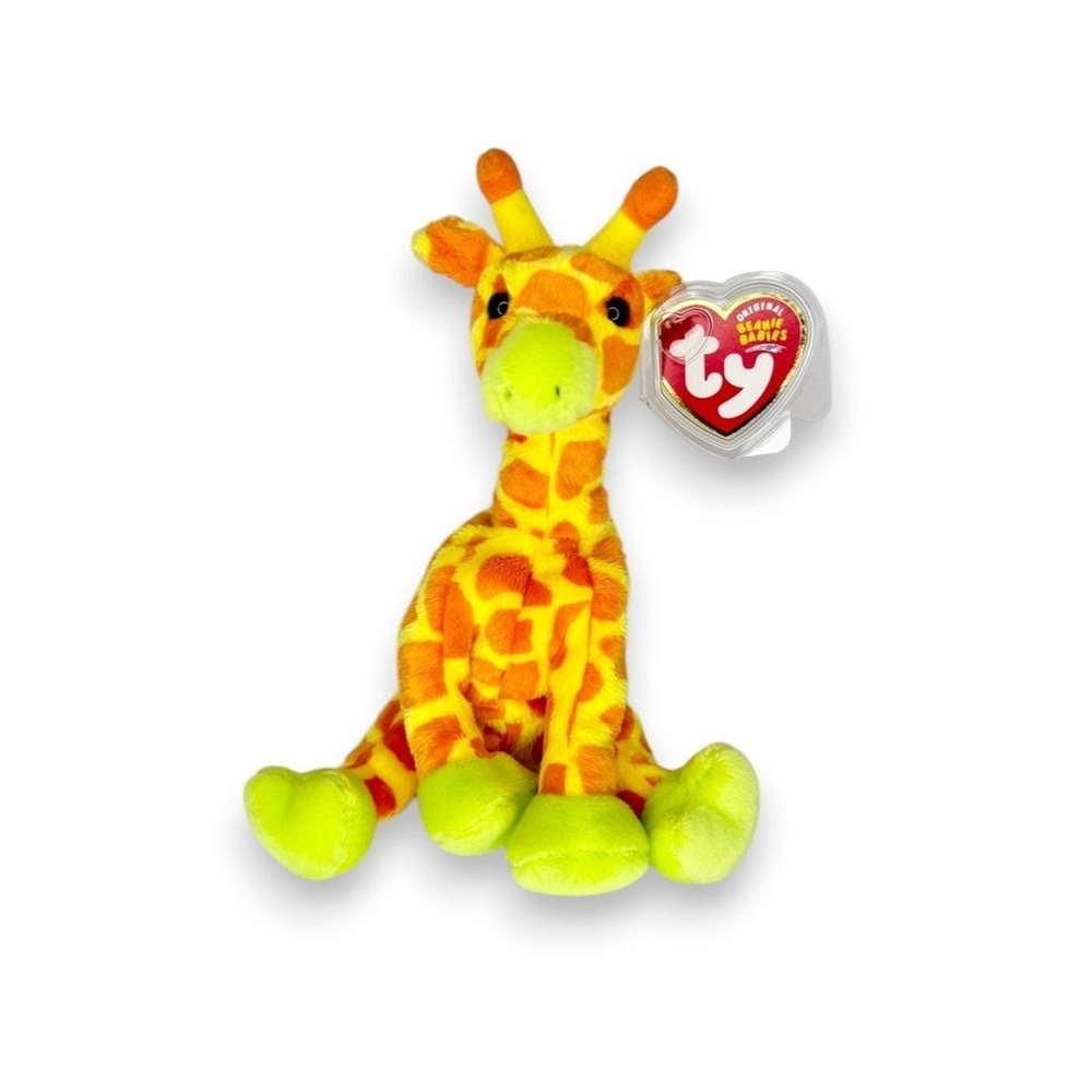Girafitti the Giraffe Ty Beanie Baby | Circus Safari Star | Mint Heart Tag